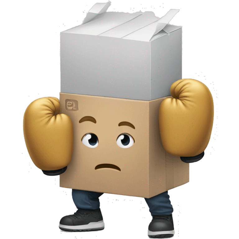 Tim cook with box gloves emoji