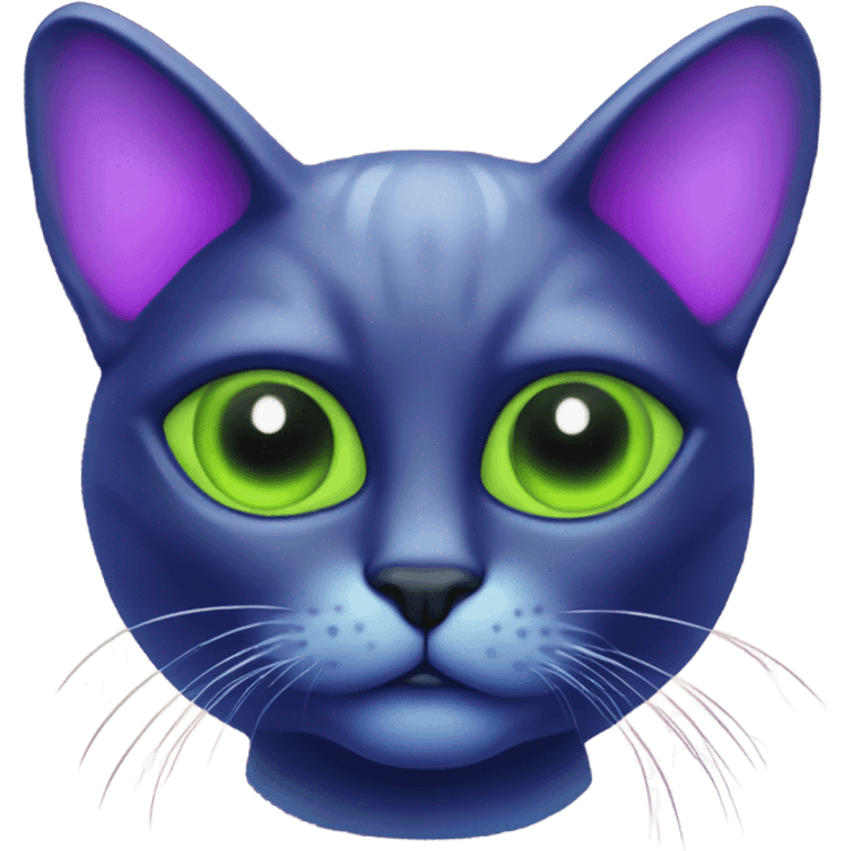 Cat alien psychedelic  emoji