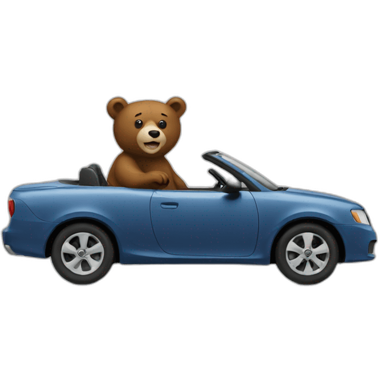 Bear driving  emoji