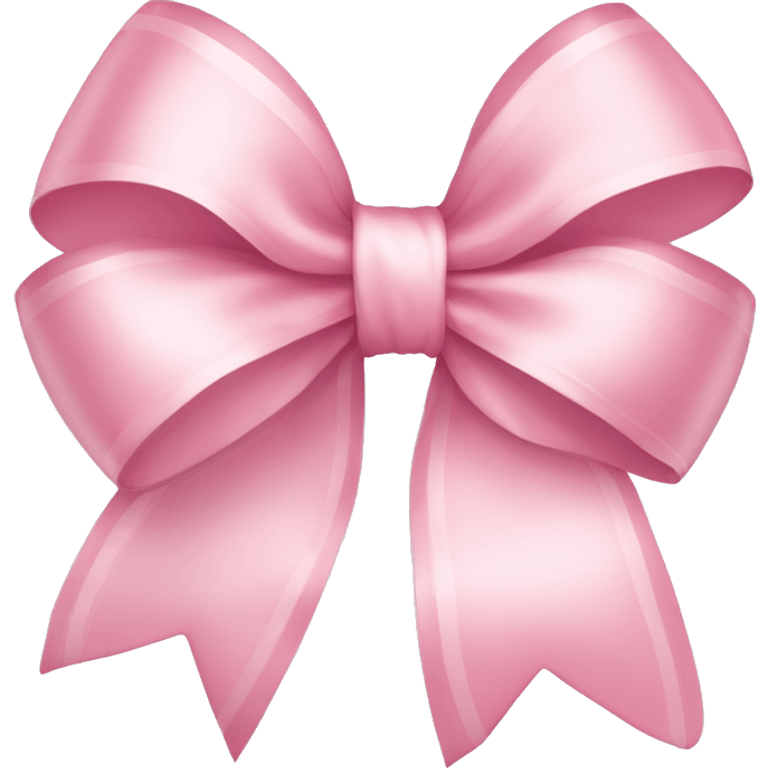 light pink ribbon bow emoji