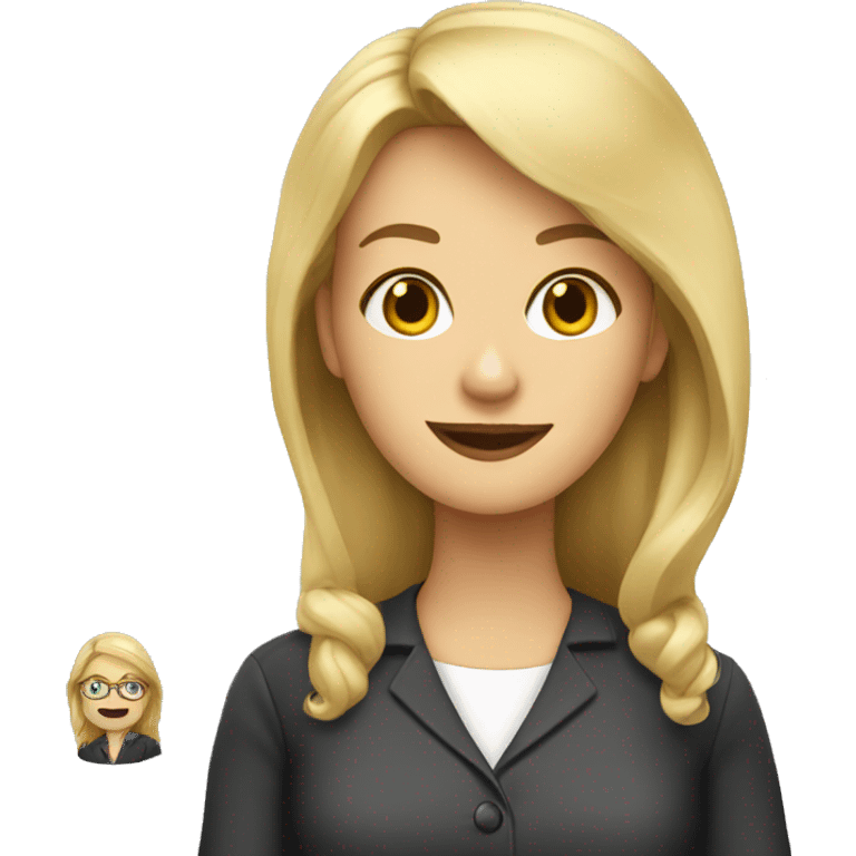 Blonde primary teacher  emoji