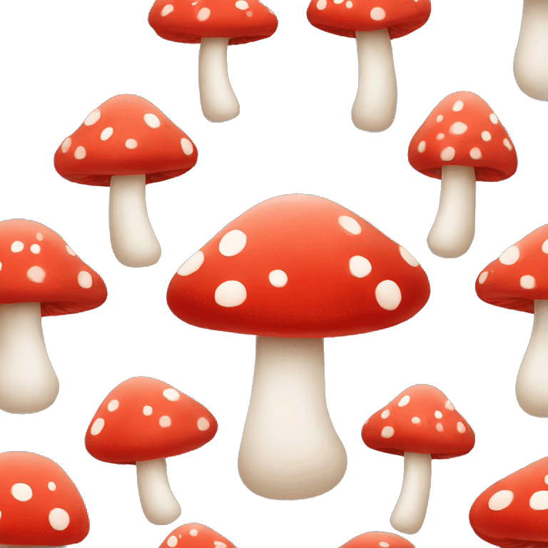 Red mushroom white spots emoji