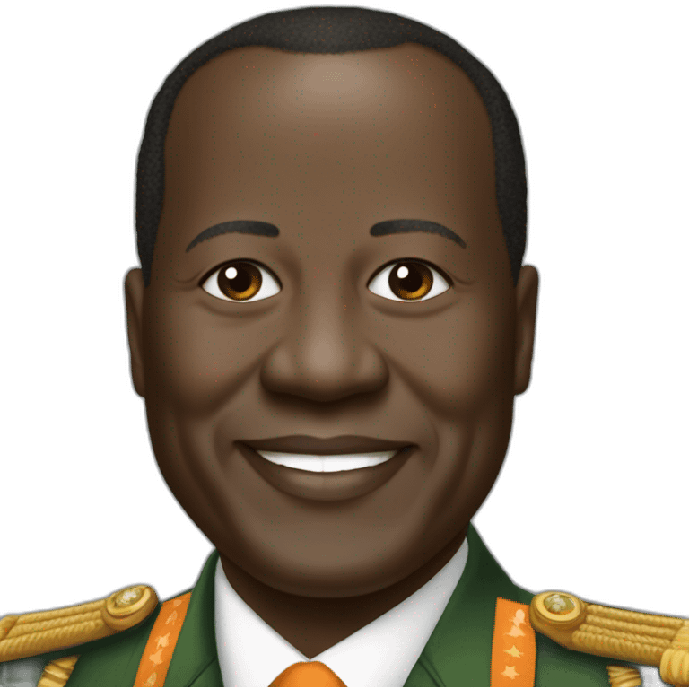 Le president alasane ouattara de la côte d'ivoire emoji