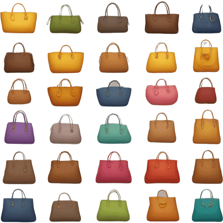 bags in different colours emoji