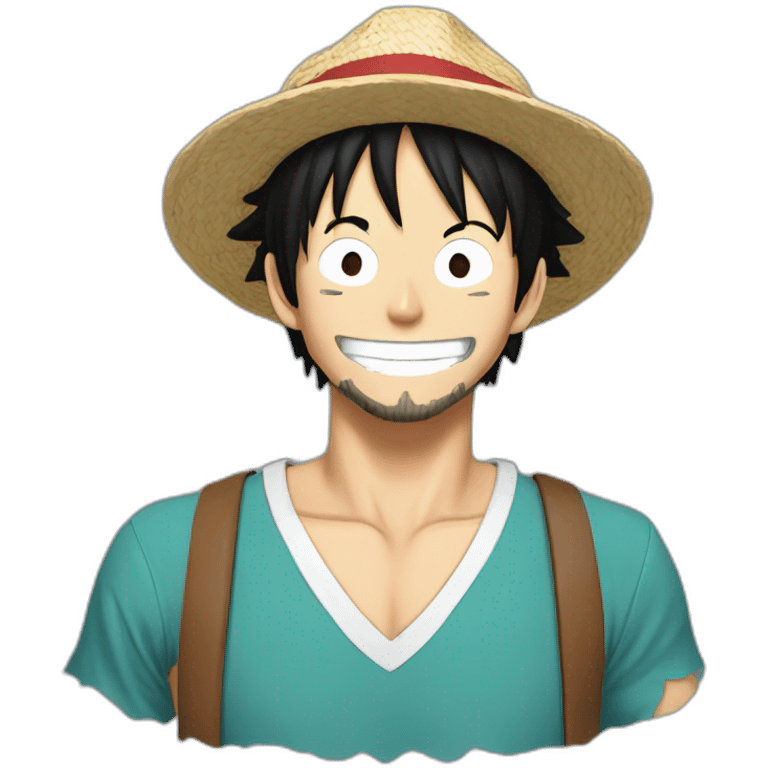 Luffy supporter Marseille emoji