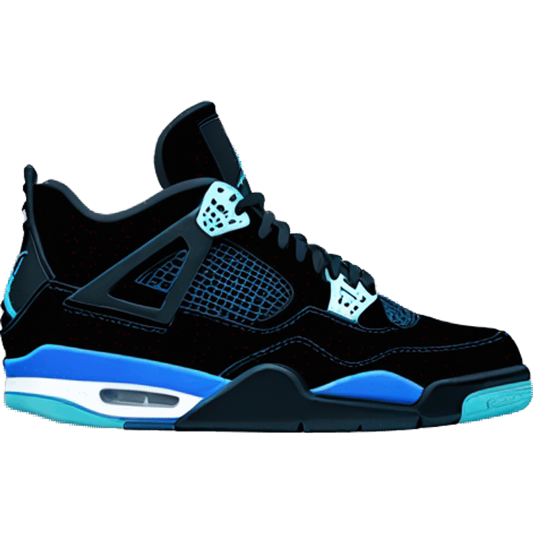 Jordan 4 black cats  emoji