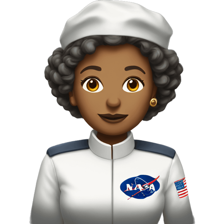 Annie Easley, NASA scientist uniform, no glasses emoji