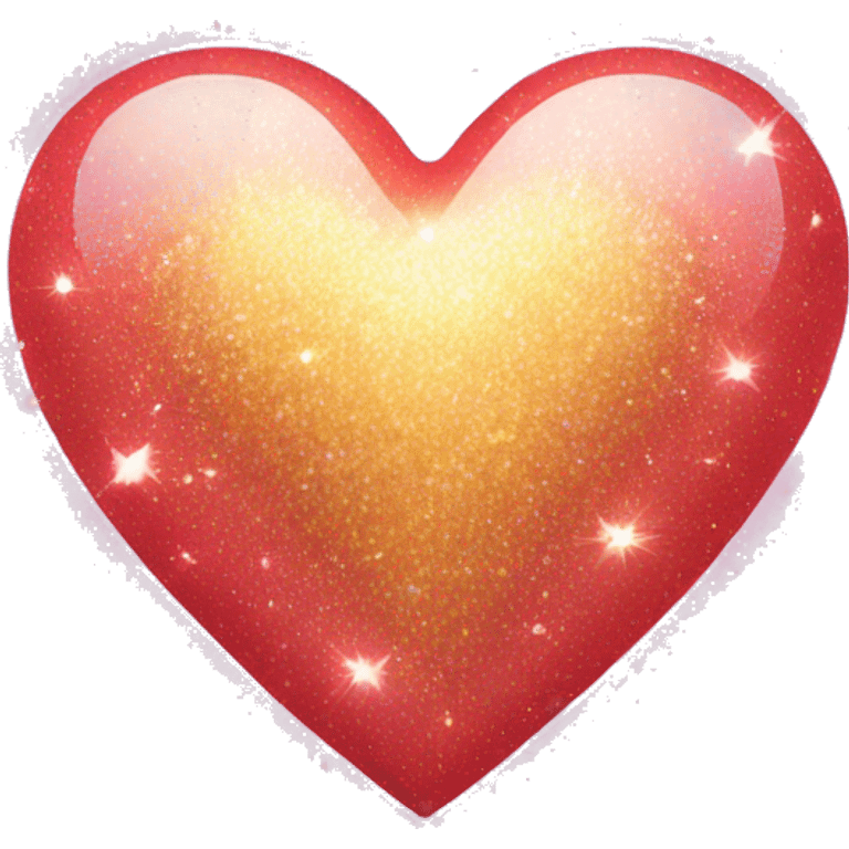 Heart with large sparkles emoji