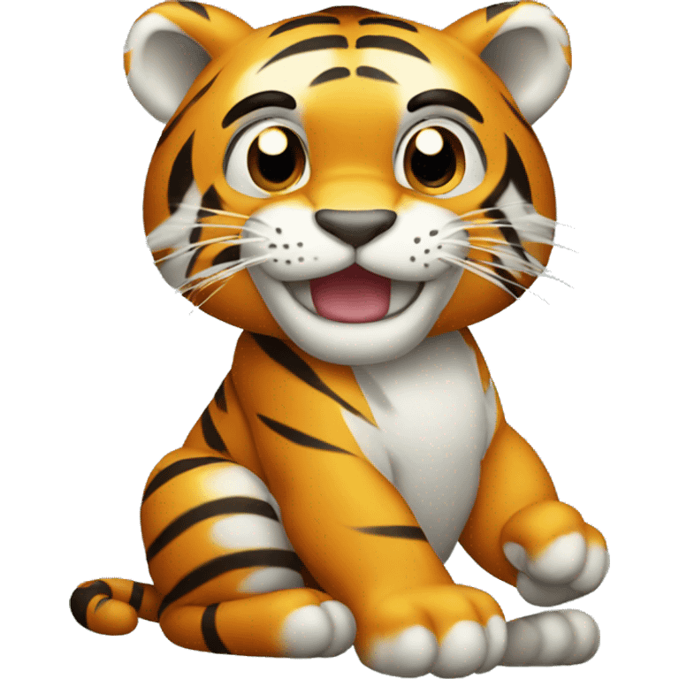 Tiger with claw emoji