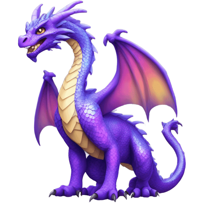 Purple dragon emoji