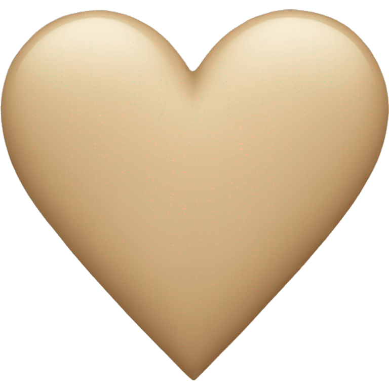 Beige heart  emoji