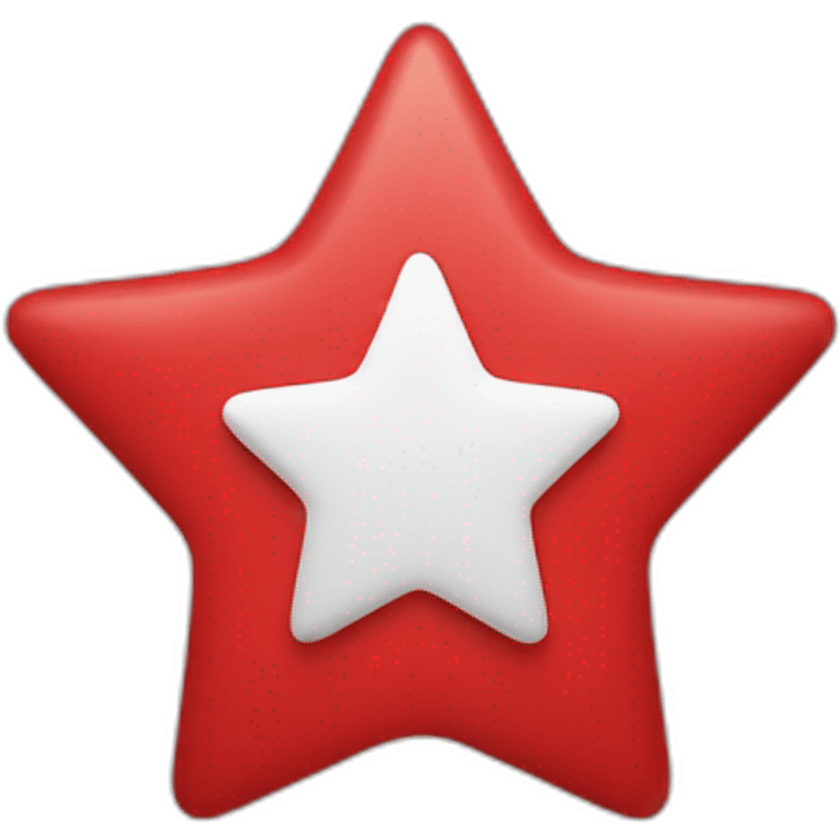 WHITE STAR ON A RED RECTANGLE emoji