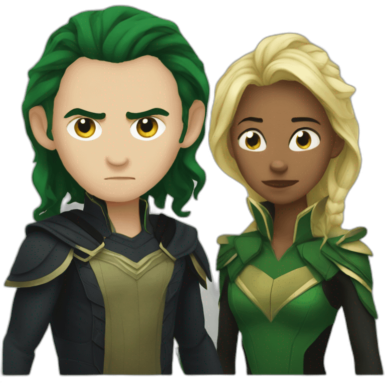 Loki with Sylvie in Danger emoji