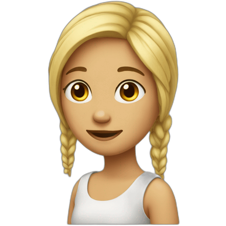 une fille emoji