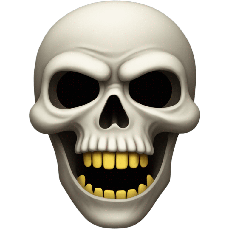 Scary skull emoji