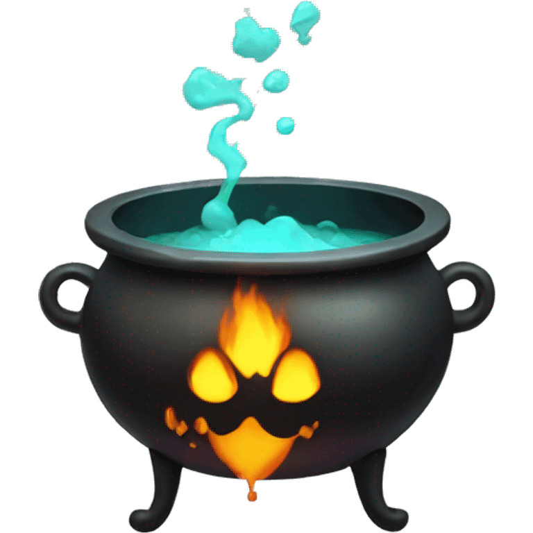 Cauldron with potion emoji