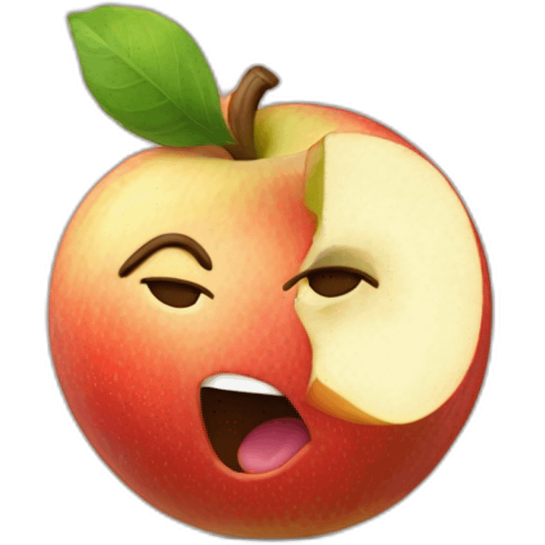 pomme qui chante emoji