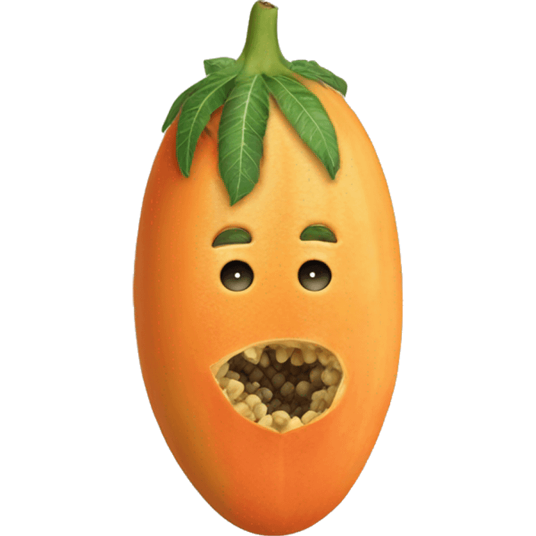 papaya emoji