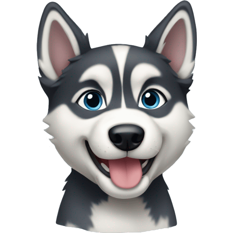 Husky puppy emoji