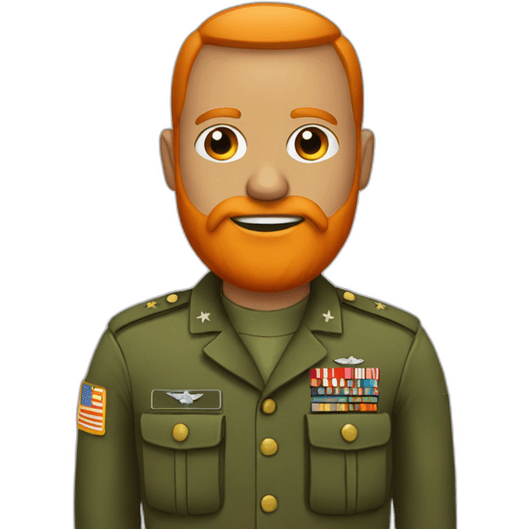 military man with a orange beard emoji