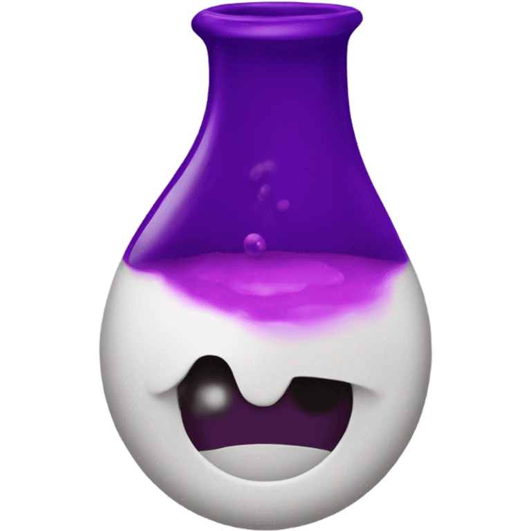 Reynolds experiment with purple liquid emoji