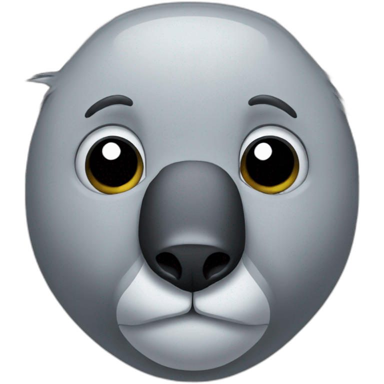 depressed koala face emoji