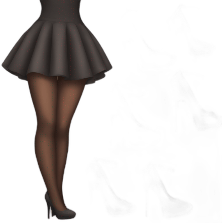 lady with high heels and pantyhose emoji