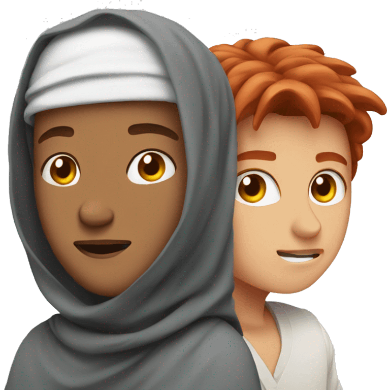 Arab vs redhair boy emoji