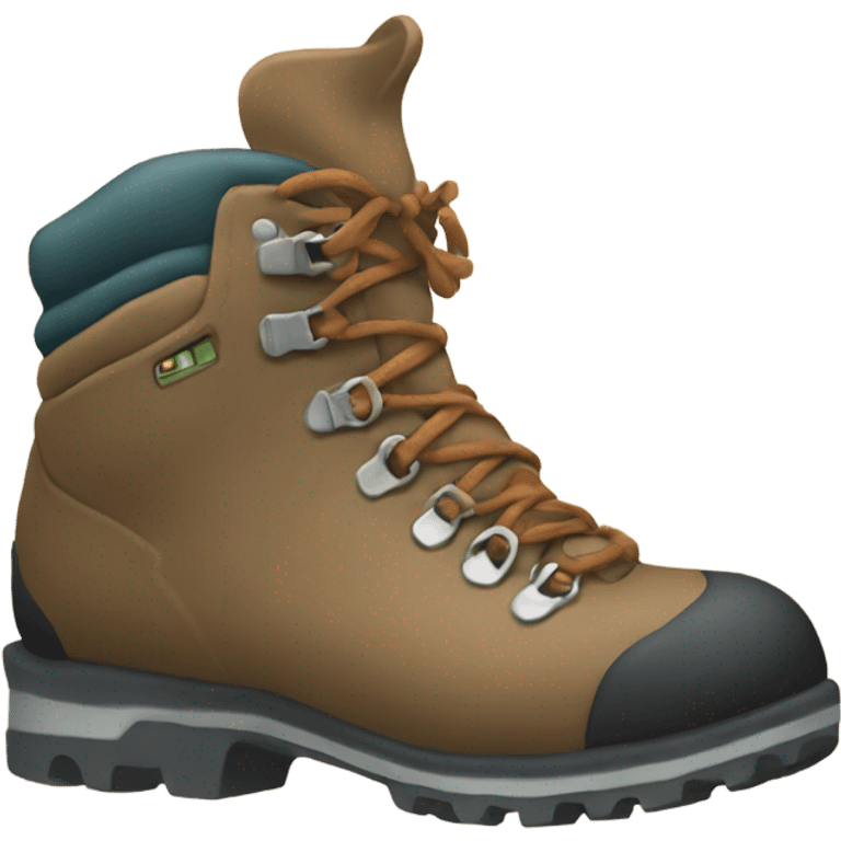 Neutral hiking boot emoji