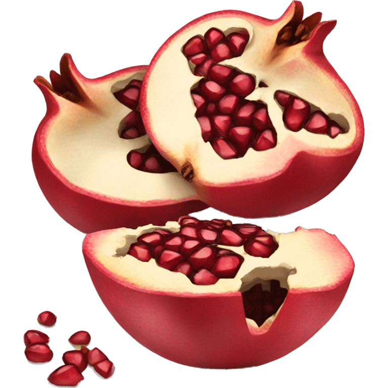 cut open pomegranate  emoji