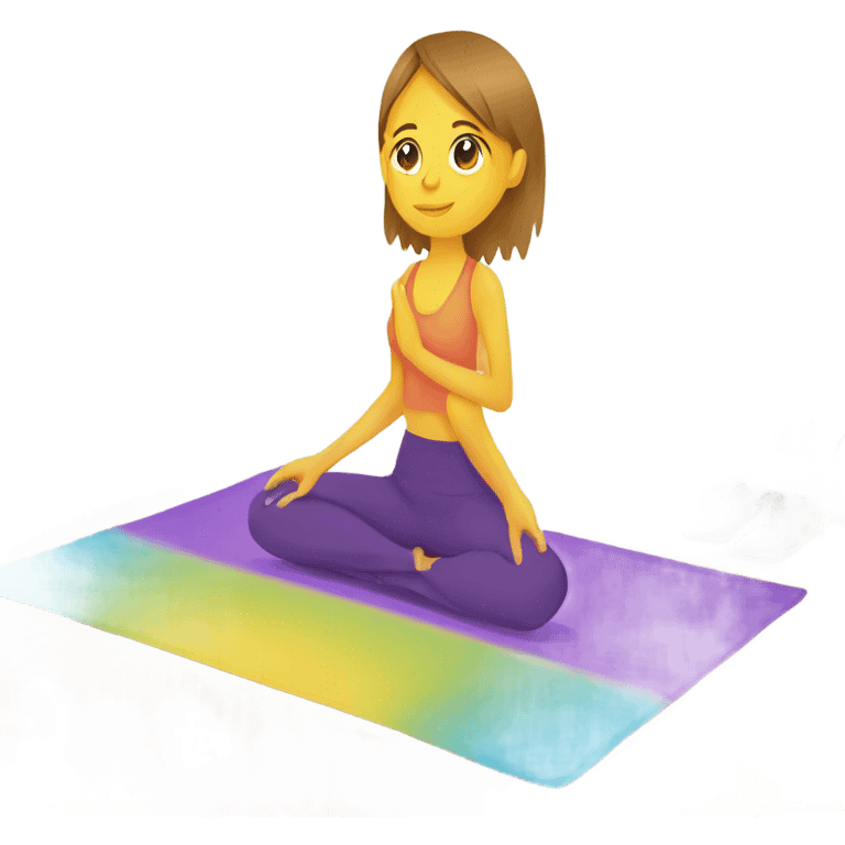 Color yoga mat emoji