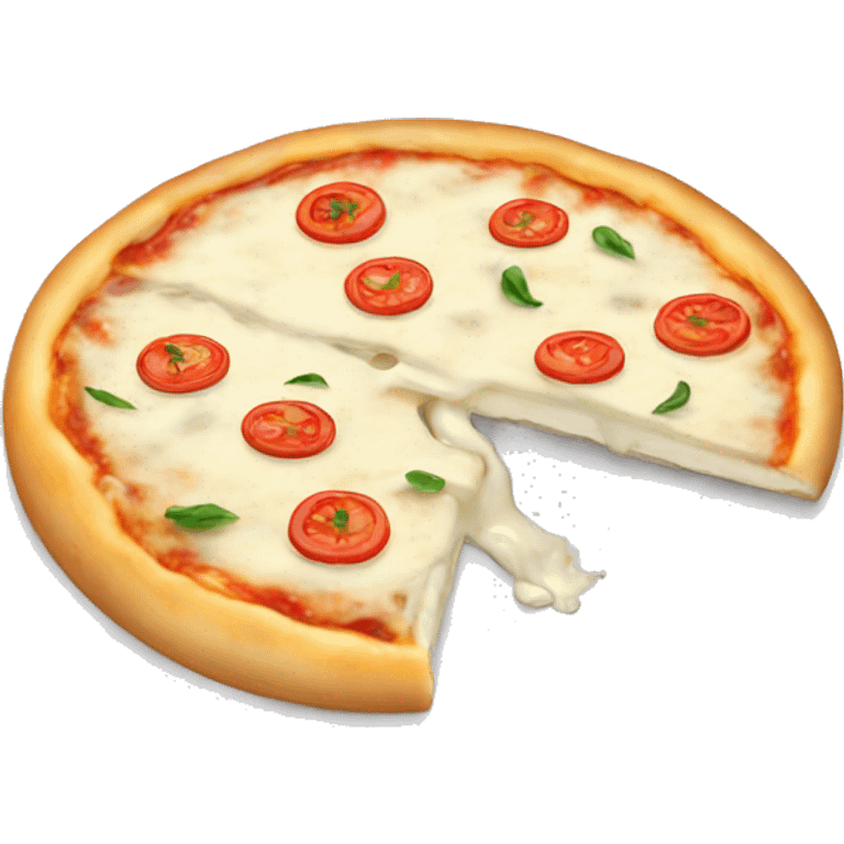 White cheese pizza emoji