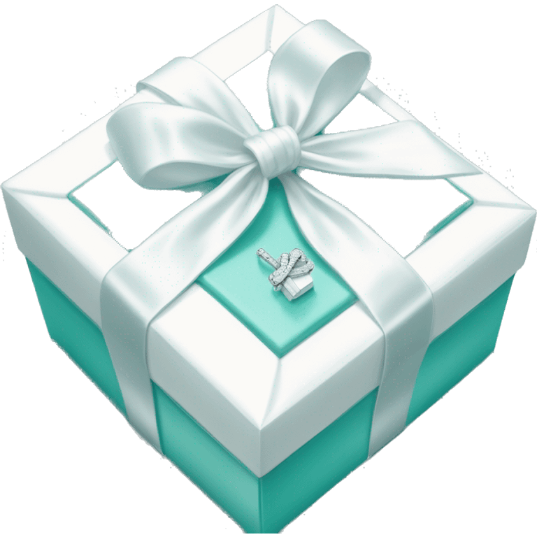 Tiffany and co. Box with big white bow emoji