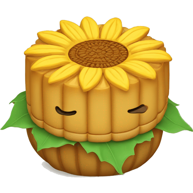 sunflower mooncake  emoji