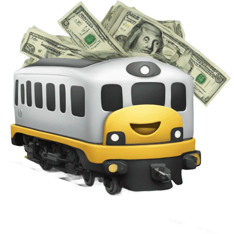 Train with money  emoji