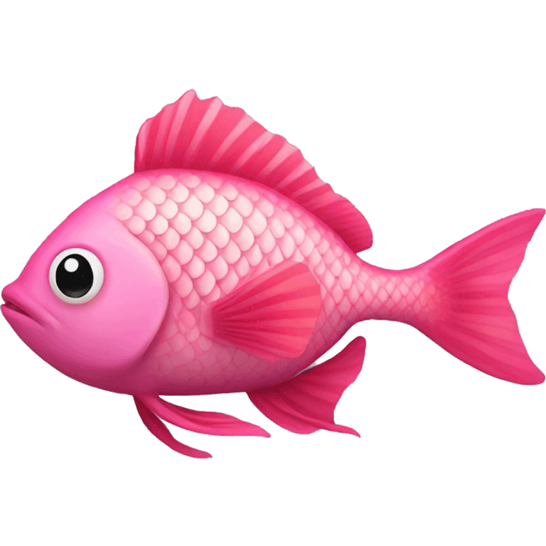 Pink fish emoji