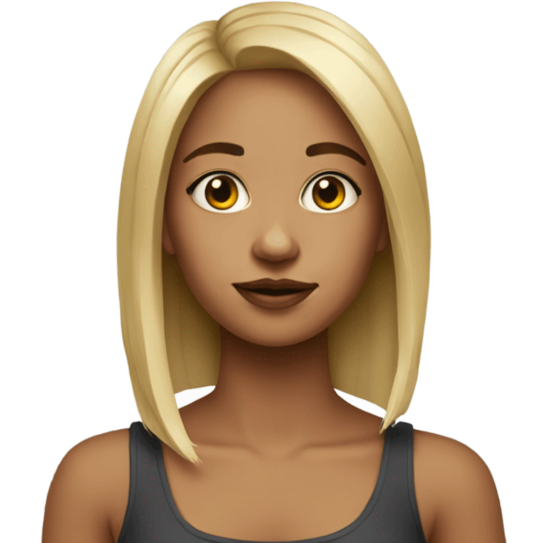 real style portrait girl  emoji