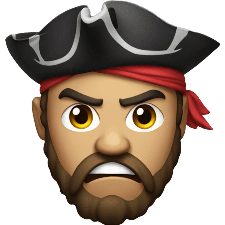 Pirate angry emoji