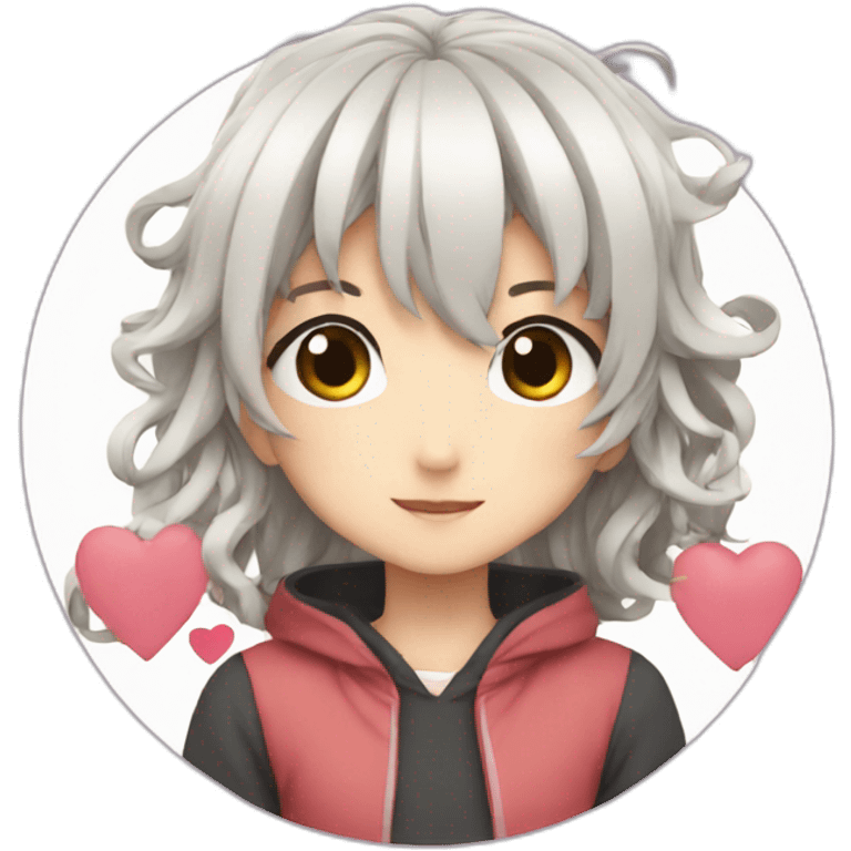 love with anime emoji