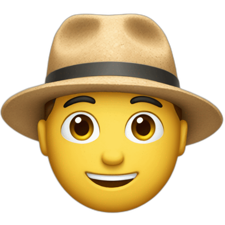 australian person cork hat emoji