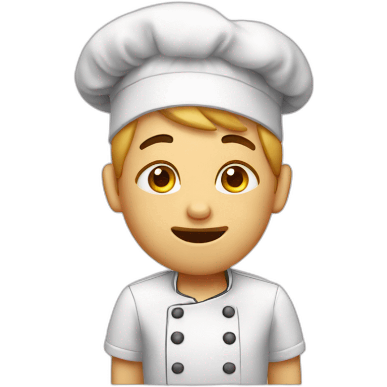 Pastry chef cry emoji