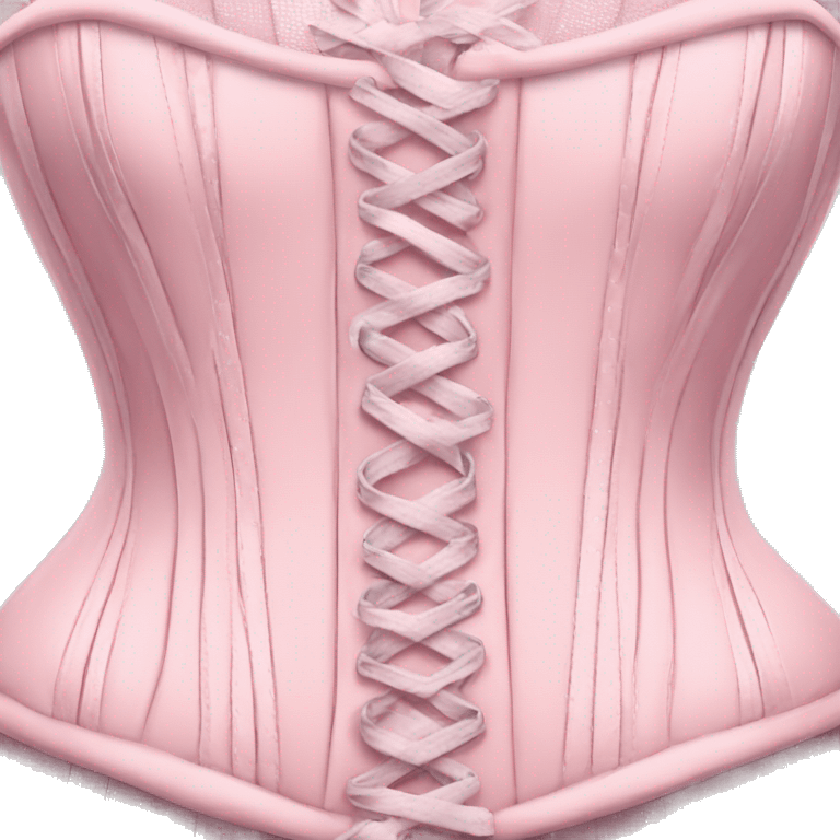 Pastel pink corset  emoji