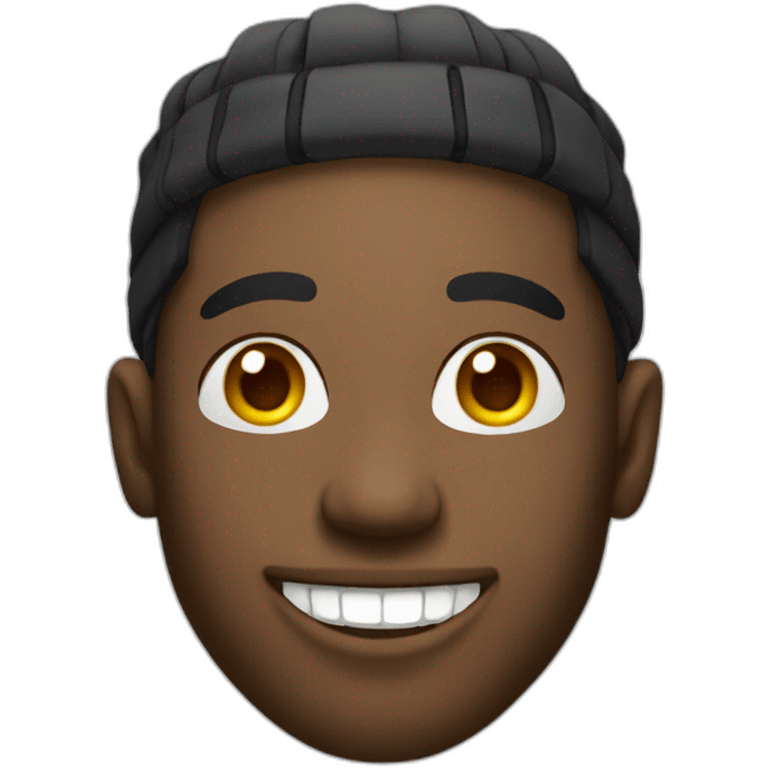 rapper smiling emoji