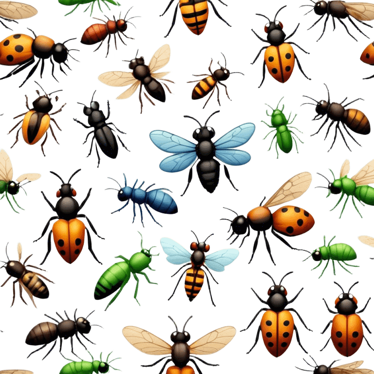 multiple insects emoji