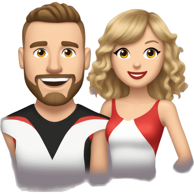 Taylor swift and Travis kelce emoji