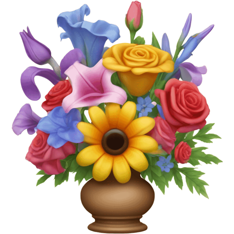 Book Vase with flowers emoji