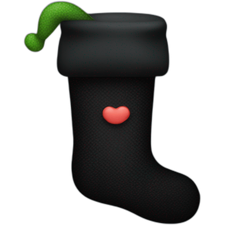 black stocking emoji