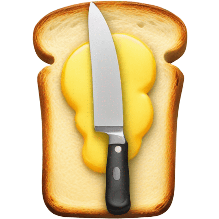 Knife butter on toast emoji