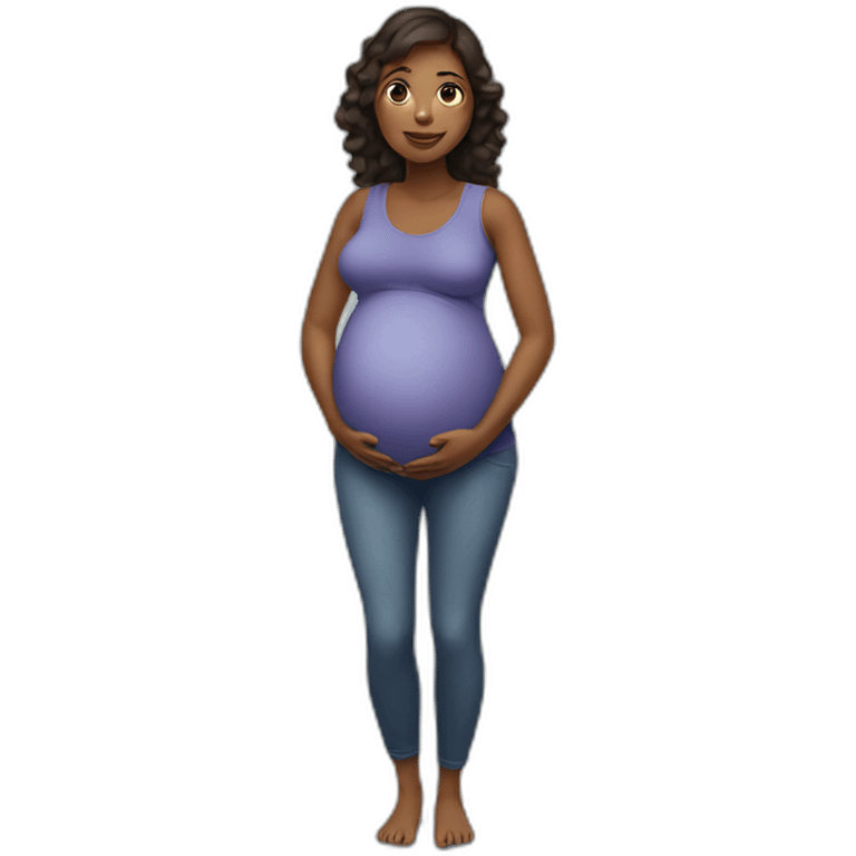 pregnant woman emoji