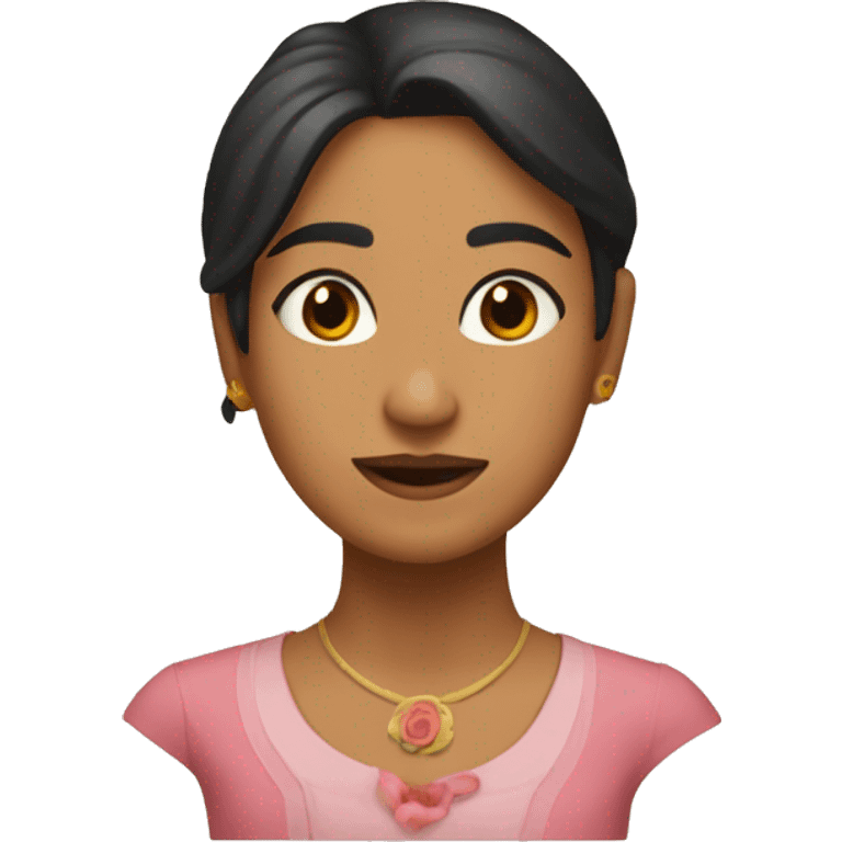 Morena rosada emoji